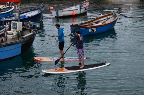SUP'ing in Coverack Harbour - 23 October 215